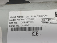 2016-2019 Honda Pilot Radio AM FM Cd Player Receiver Replacement P/N:39100-TG7-A02 CV-RH46N3VX Fits Fits 2016 2017 2018 2019