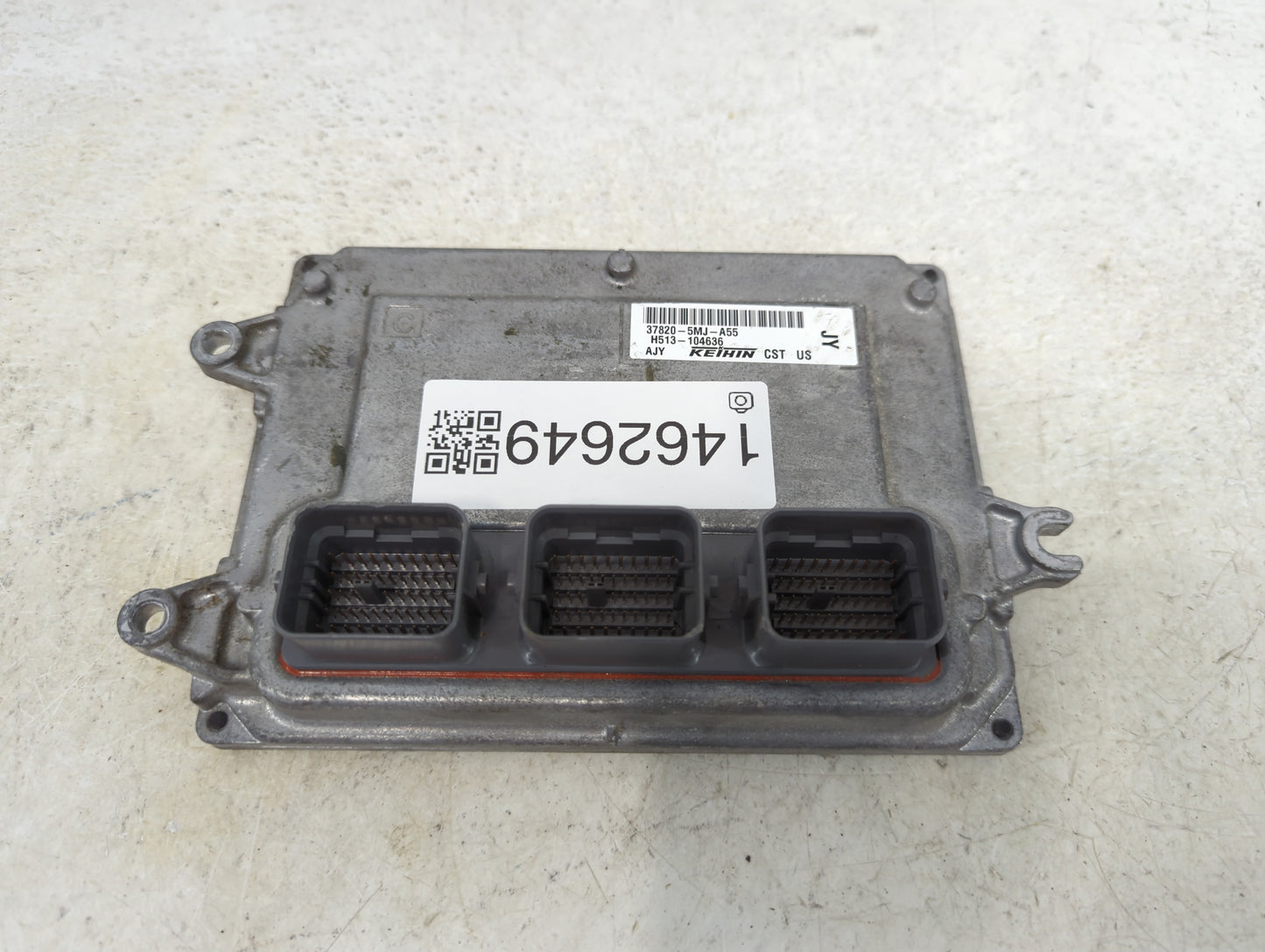 2017 Honda Ridgeline PCM Engine Control Computer ECU ECM PCU OEM P/N:37820-5MJ-A55 H513-104636 Fits OEM Used Auto Parts - Oe