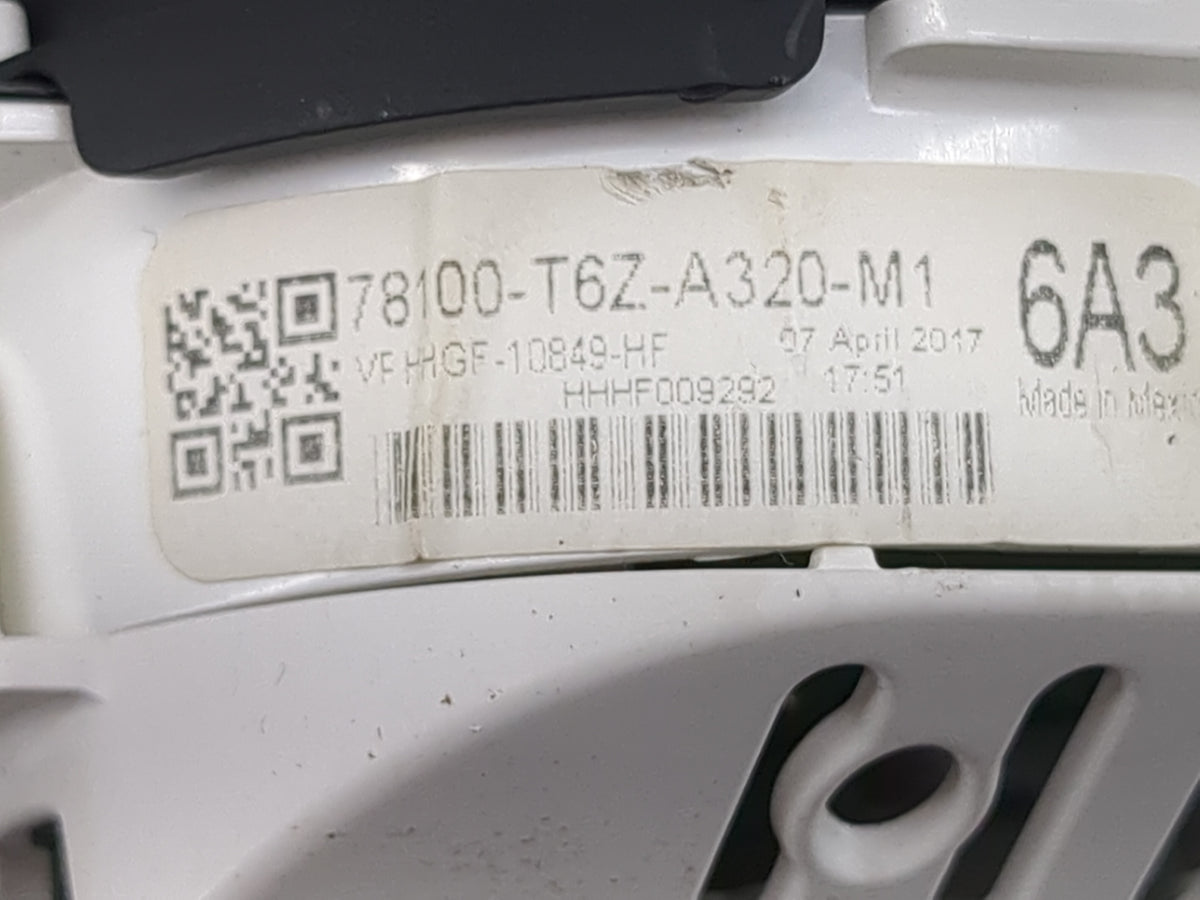 2017-2019 Honda Ridgeline Instrument Cluster Speedometer Gauges P/N:78100-T6Z-A320-M1 Miles: Fits Fits 2017 2018 2019 OEM Us