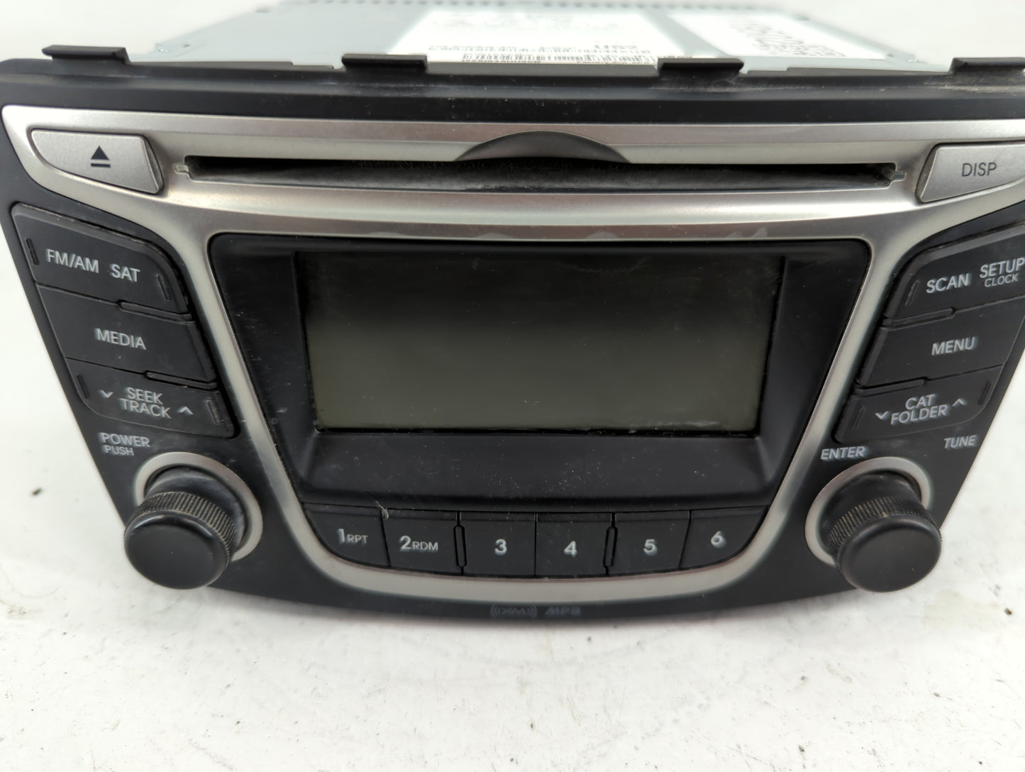2015-2017 Hyundai Accent Radio AM FM Cd Player Receiver Replacement P/N:96170-1R111RDR Fits Fits 2015 2016 2017 OEM Used Aut