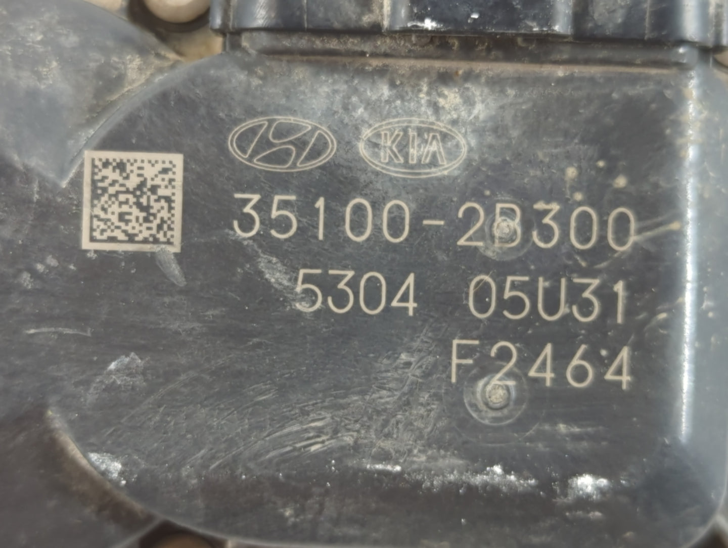 2012-2019 Hyundai Accent Throttle Body P/N:35100-2B300 Fits Fits 2012 2013 2014 2015 2016 2017 2018 2019 OEM Used Auto Parts