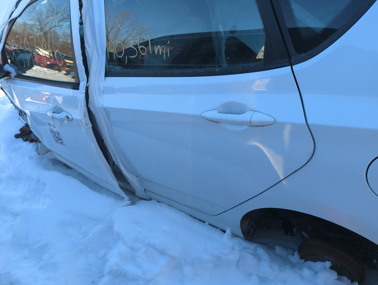 2012-2017 Hyundai Accent Driver Rear Door Oem - Oemusedautoparts1.com