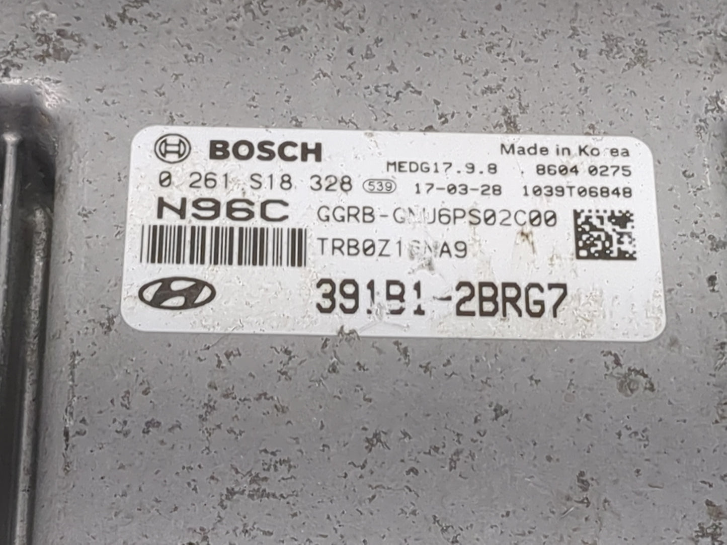 2015-2017 Hyundai Accent PCM Engine Control Computer ECU ECM PCU OEM P/N:39191-2BRG7 0 261 S18 328 Fits Fits 2015 2016 2017 