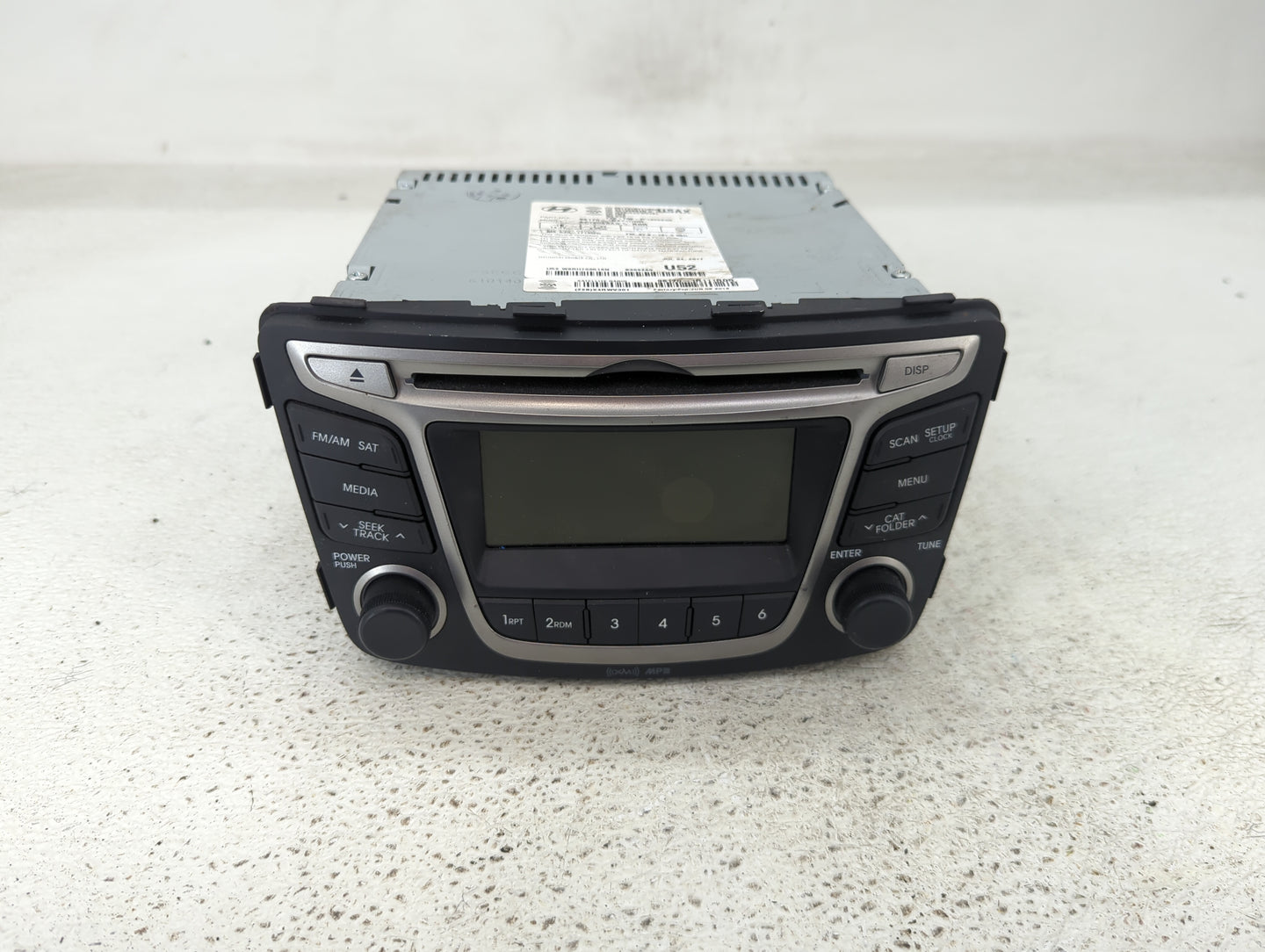2015-2017 Hyundai Accent Radio AM FM Cd Player Receiver Replacement P/N:96170-1R111RDR Fits Fits 2015 2016 2017 OEM Used Aut