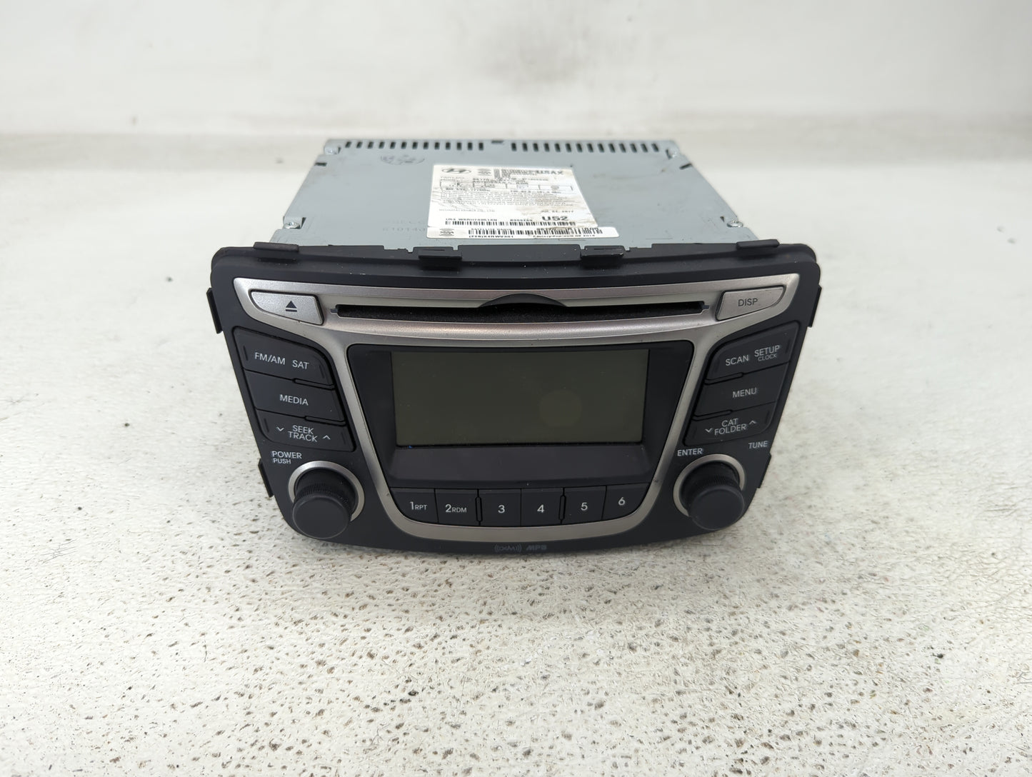 2015-2017 Hyundai Accent Radio AM FM Cd Player Receiver Replacement P/N:96170-1R111RDR Fits Fits 2015 2016 2017 OEM Used Aut