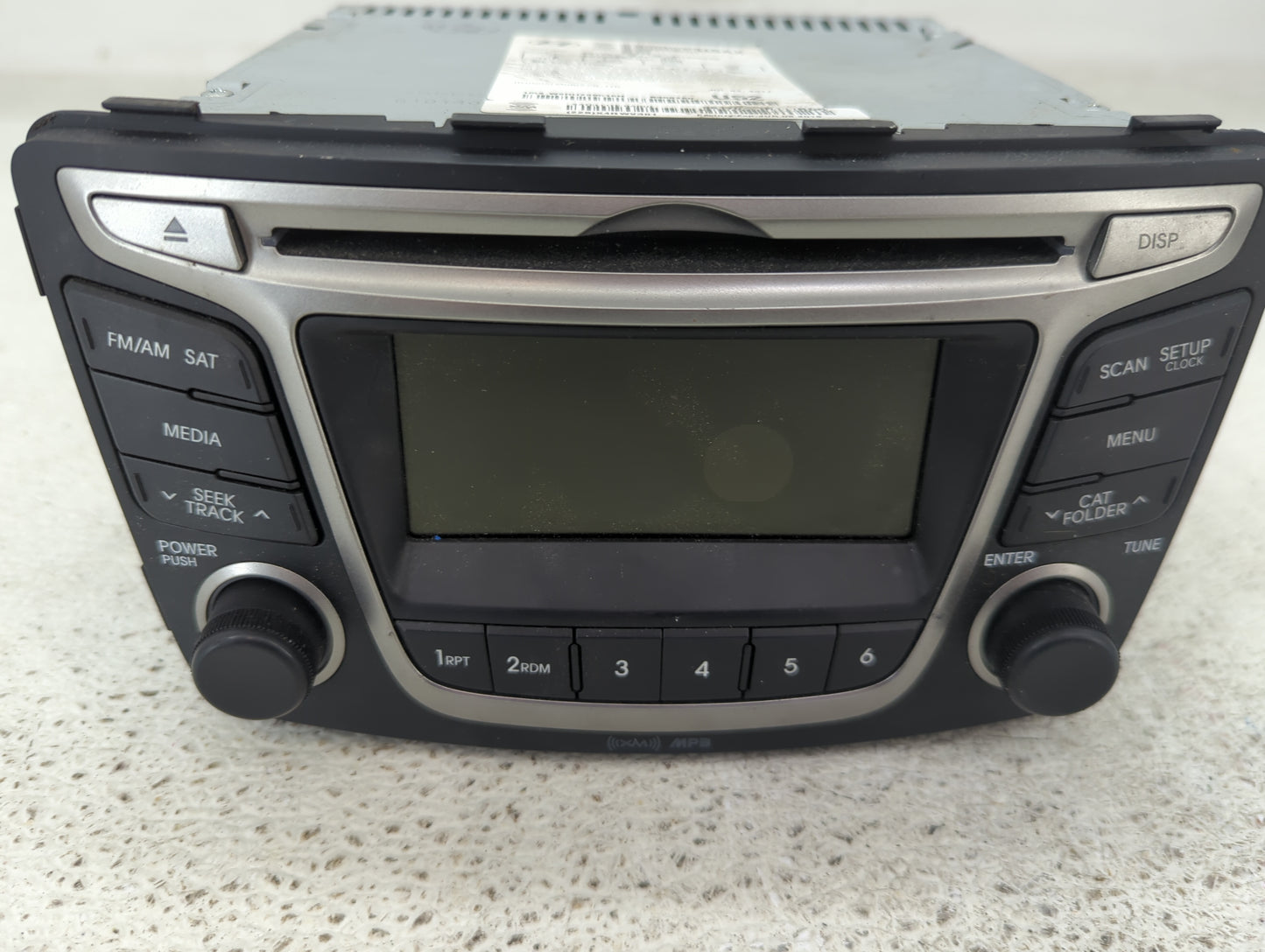 2015-2017 Hyundai Accent Radio AM FM Cd Player Receiver Replacement P/N:96170-1R111RDR Fits Fits 2015 2016 2017 OEM Used Aut