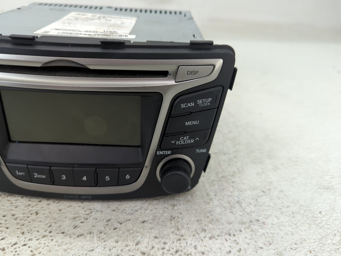 2015-2017 Hyundai Accent Radio AM FM Cd Player Receiver Replacement P/N:96170-1R111RDR Fits Fits 2015 2016 2017 OEM Used Aut