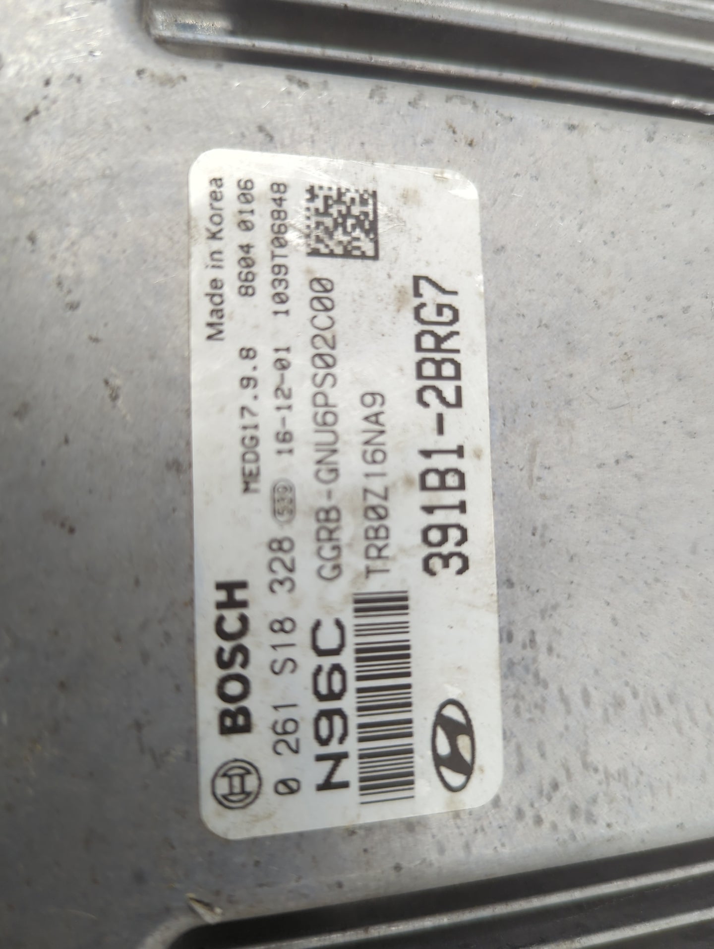 2015-2017 Hyundai Accent PCM Engine Control Computer ECU ECM PCU OEM P/N:391B1-2BRG7 0261S18328 Fits Fits 2015 2016 2017 OEM
