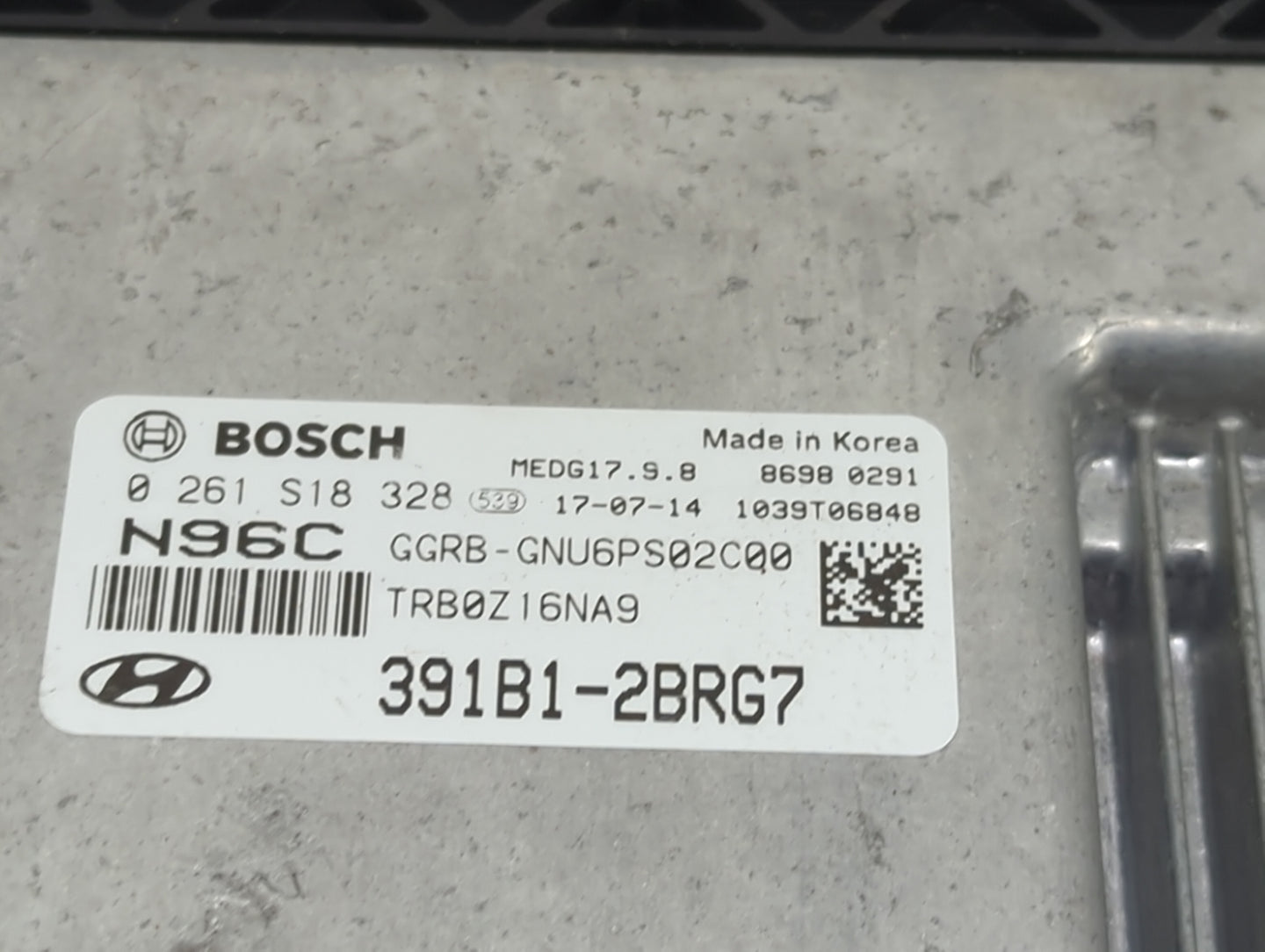 2015-2017 Hyundai Accent PCM Engine Control Computer ECU ECM PCU OEM P/N:391B1-2BRG7 0261S18328 Fits Fits 2015 2016 2017 OEM