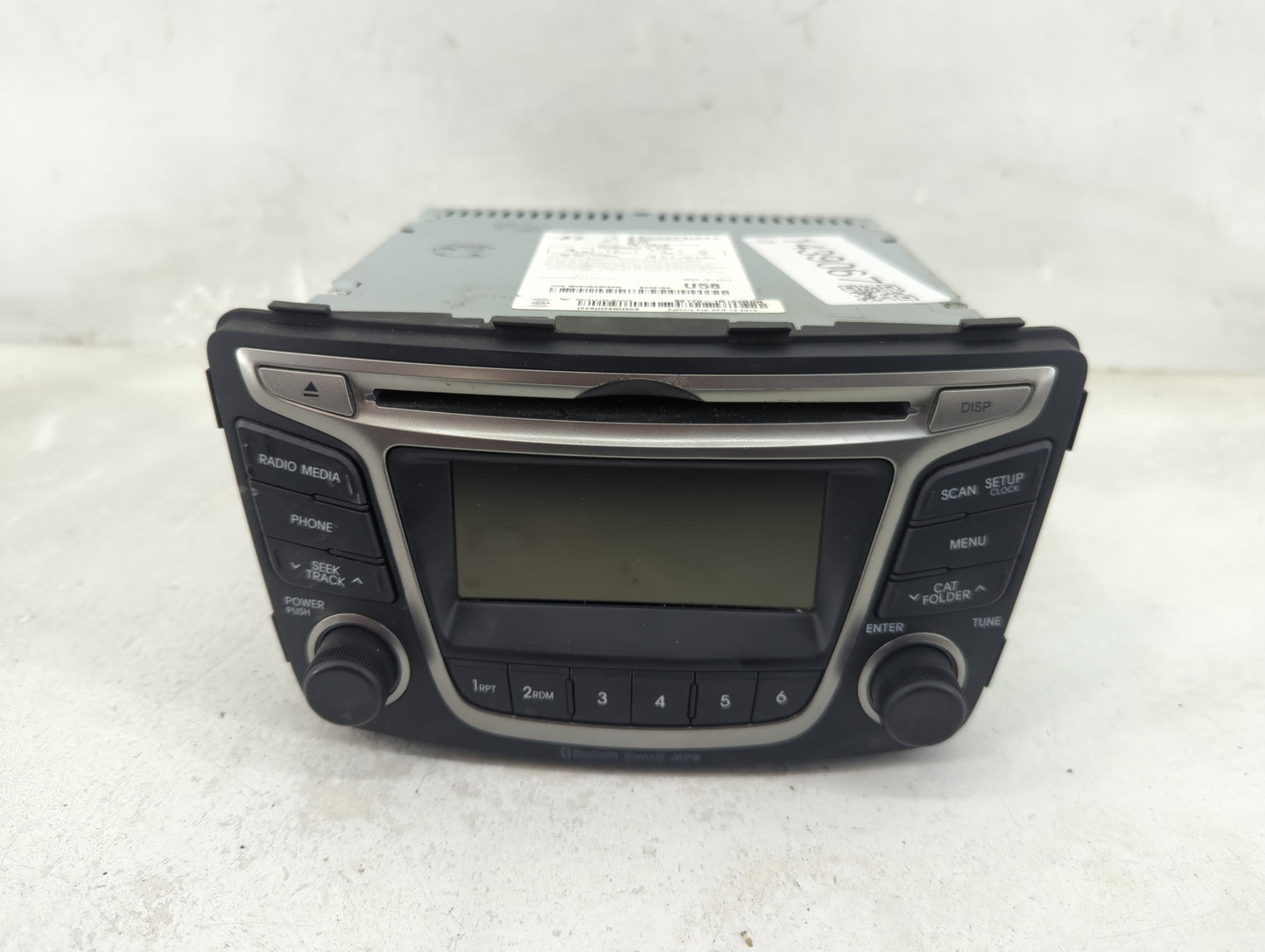2015-2017 Hyundai Accent Radio AM FM Cd Player Receiver Replacement P/N:96170-1R152RDR Fits Fits 2015 2016 2017 OEM Used Aut