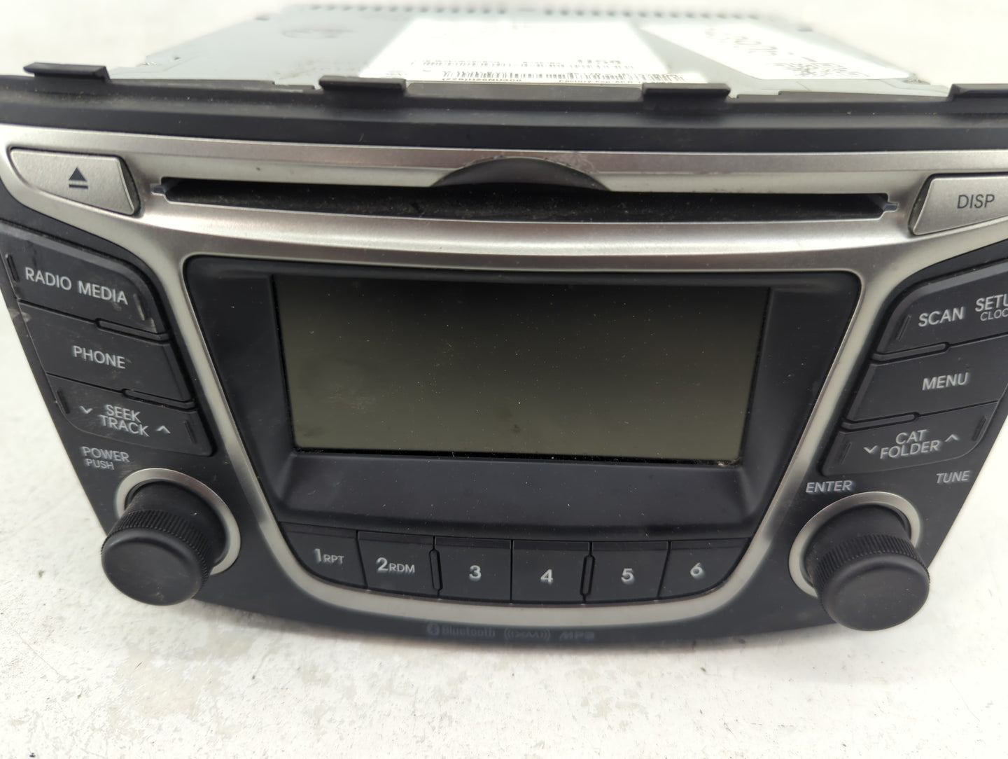 2015-2017 Hyundai Accent Radio AM FM Cd Player Receiver Replacement P/N:96170-1R152RDR Fits Fits 2015 2016 2017 OEM Used Aut