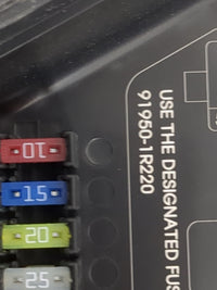 2015-2017 Hyundai Accent Fusebox Fuse Box Panel Relay Module P/N:18790-01031 91950-1R220 Fits Fits 2015 2016 2017 OEM Used A
