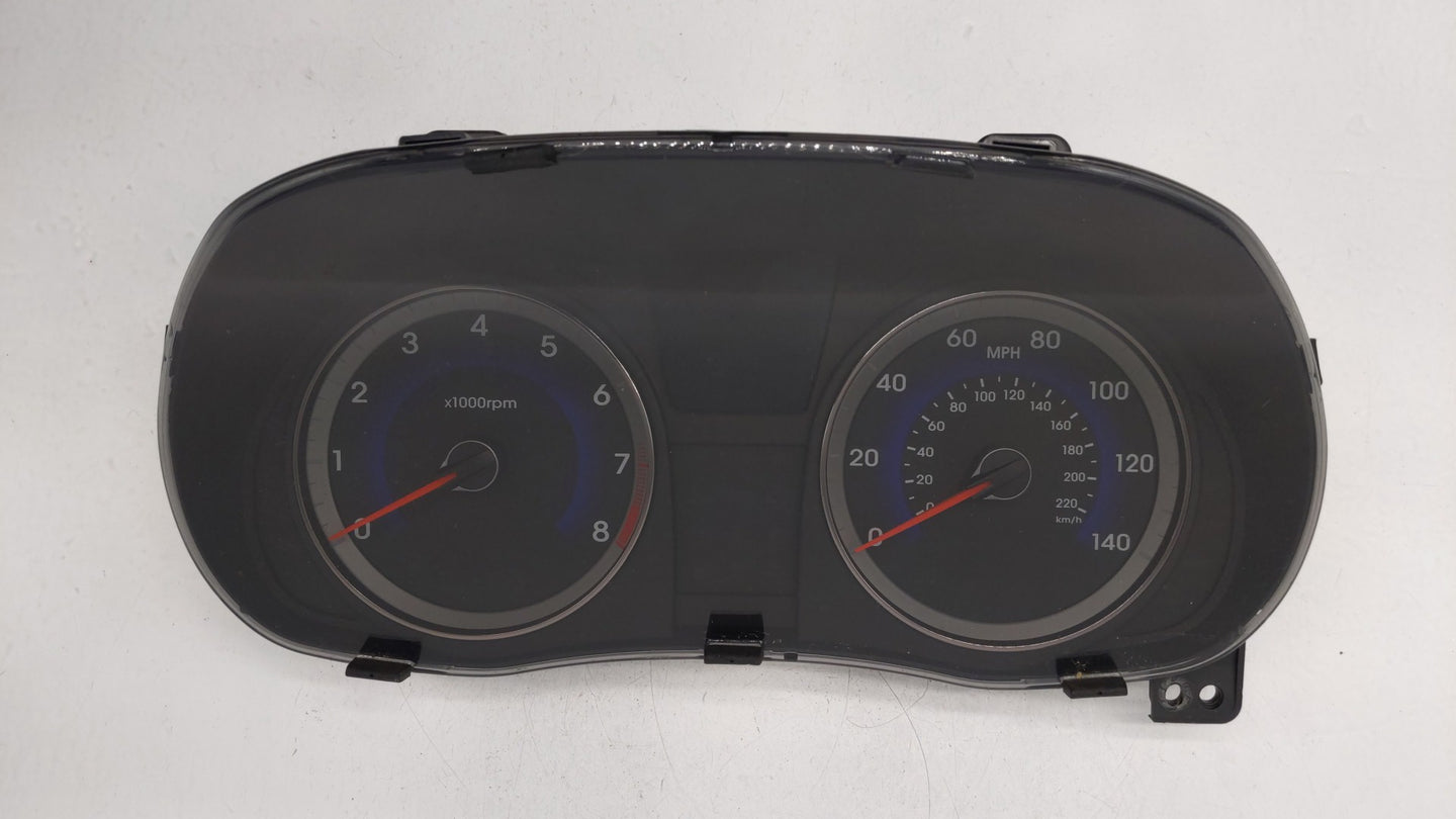 2015-2017 Hyundai Accent Instrument Cluster Speedometer Gauges P/N:94021-1R510 Fits Fits 2015 2016 2017 OEM Used Auto Parts 