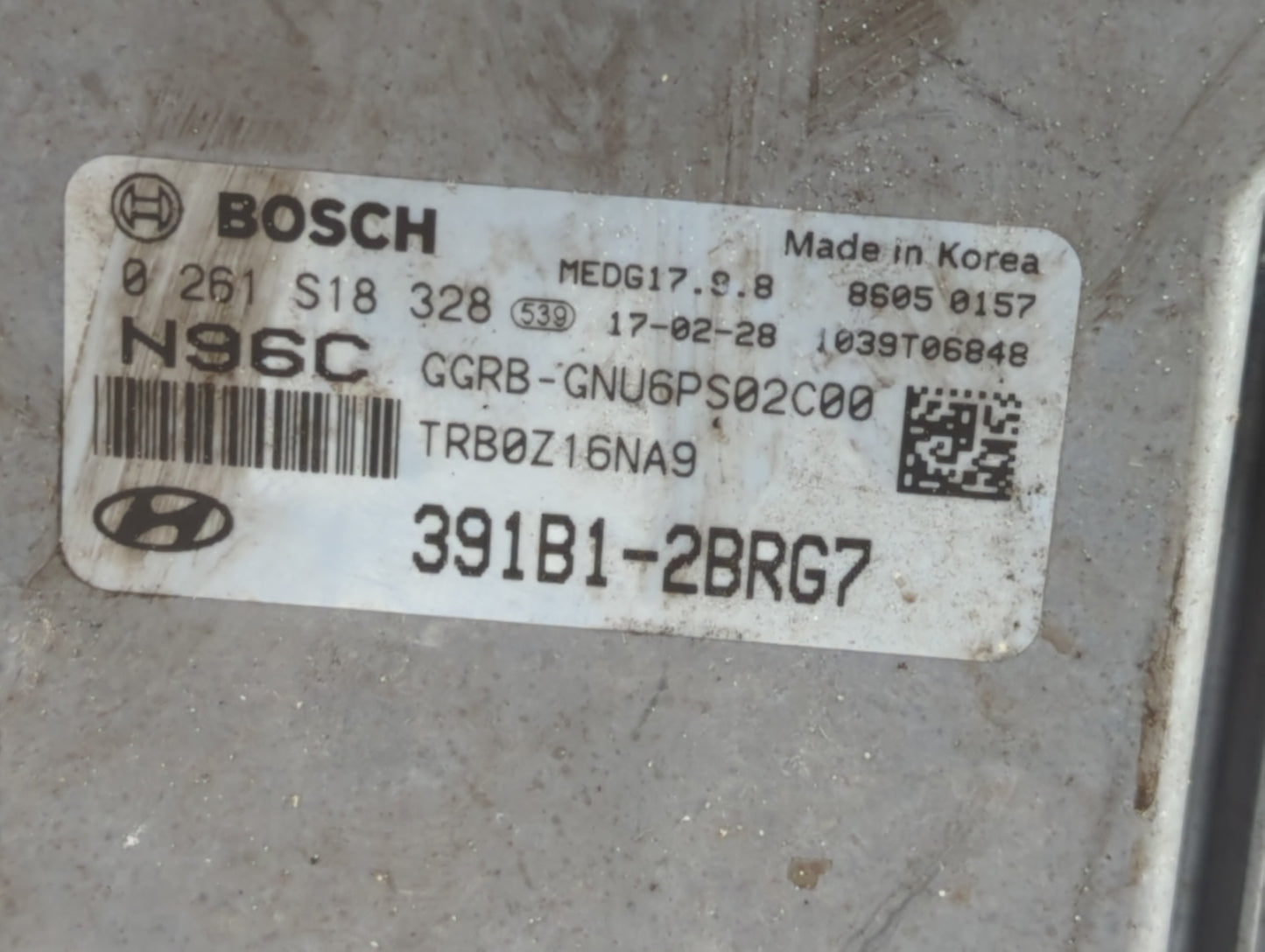 2015-2017 Hyundai Accent PCM Engine Control Computer ECU ECM PCU OEM P/N:39110-2BRG5 39110-2BRG7 Fits Fits 2015 2016 2017 OE