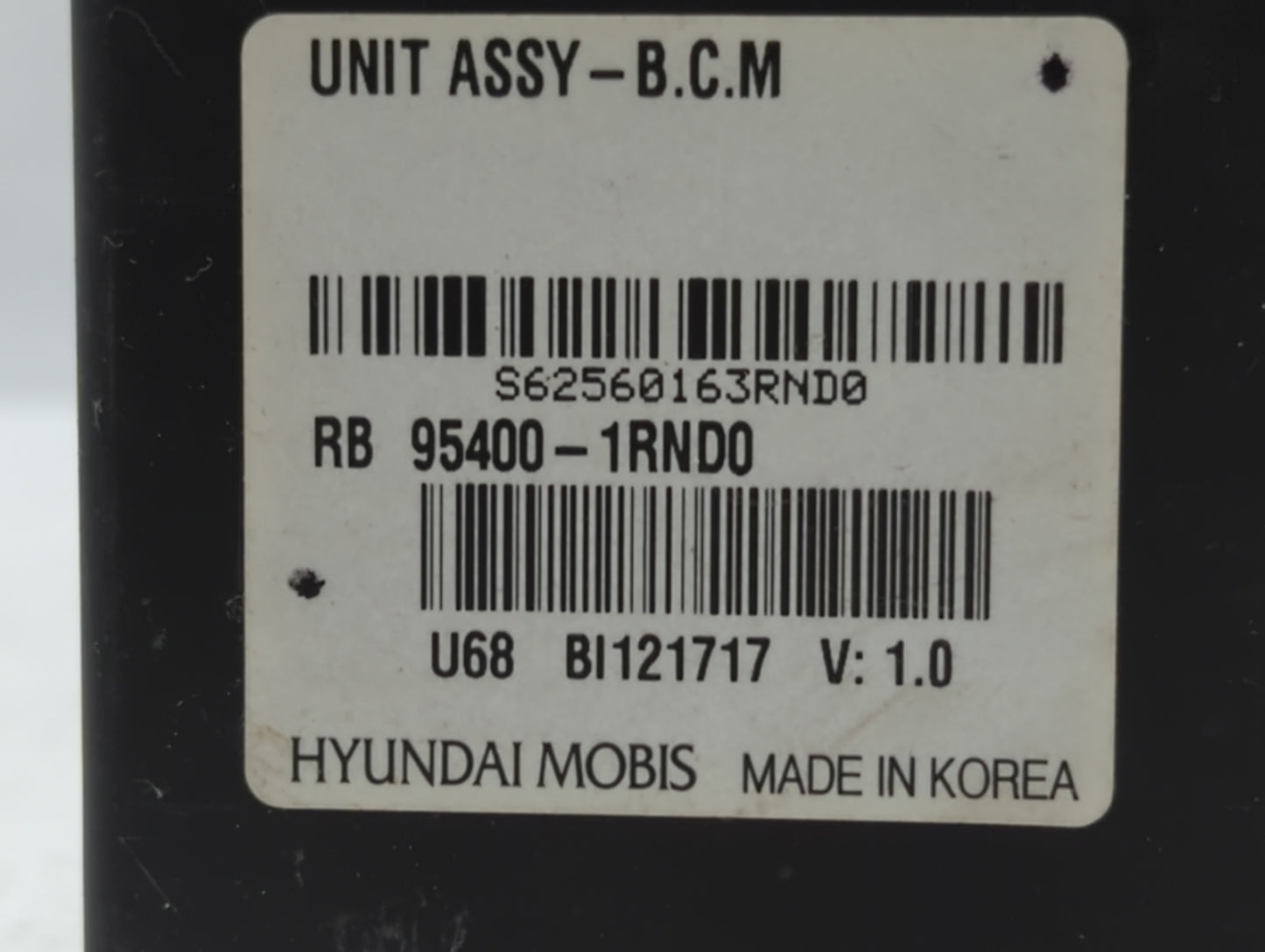 2015-2017 Hyundai Accent Chassis Control Module Ccm Bcm Body Control - Oemusedautoparts1.com