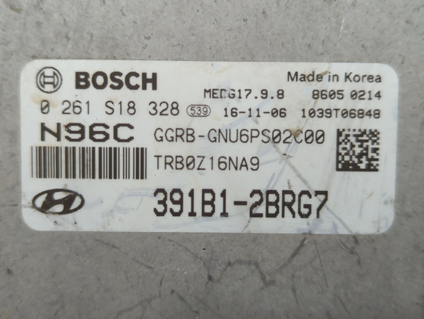 2015-2017 Hyundai Accent PCM Engine Control Computer ECU ECM PCU OEM P/N:391B1-2BRG7 39110-2BRB5 Fits Fits 2015 2016 2017 OE