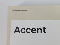 2017 Hyundai Accent Owners Manual Book Guide OEM Used Auto Parts - Oemusedautoparts1.com