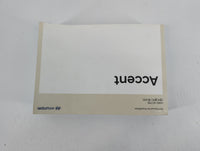2017 Hyundai Accent Owners Manual Book Guide P/N:H1RO-EC75E OEM Used Auto Parts - Oemusedautoparts1.com