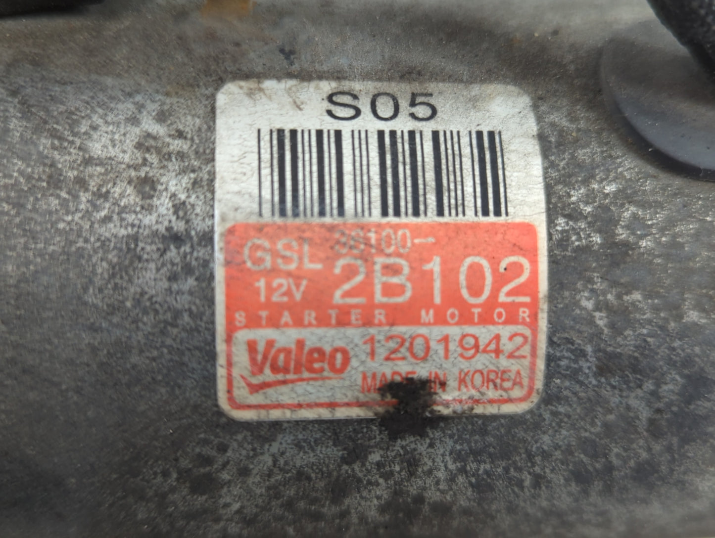 2012-2017 Hyundai Accent Car Starter Motor Solenoid OEM P/N:39100-2B102 Fits Fits 2012 2013 2014 2015 2016 2017 OEM Used Aut