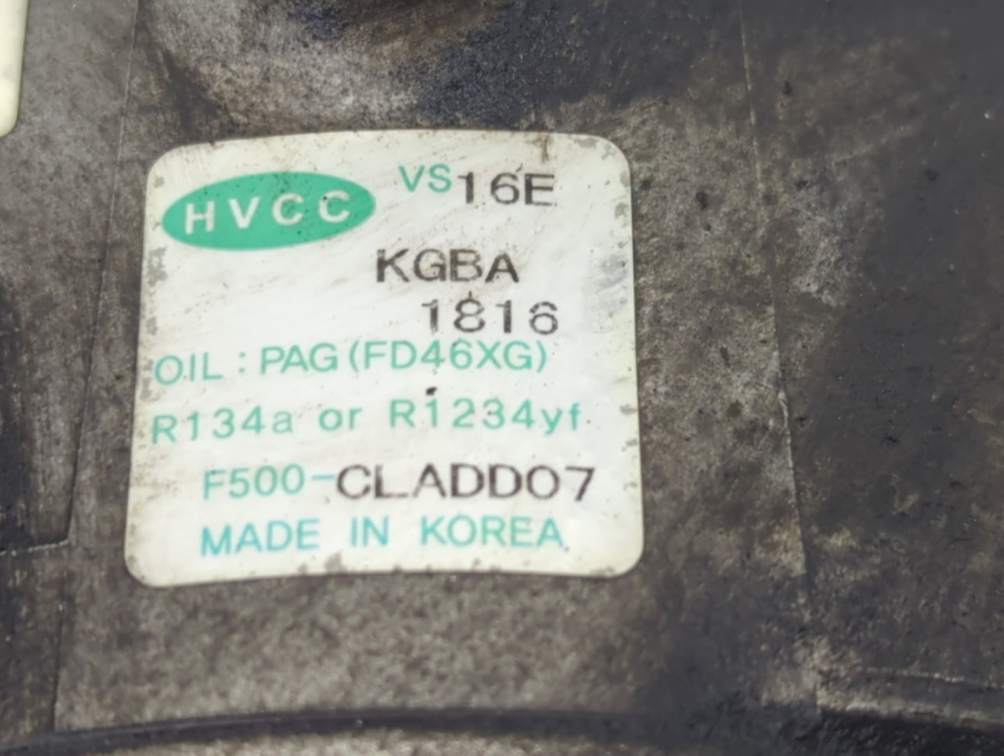 2012-2017 Hyundai Azera Air Conditioning A/c Ac Compressor Oem - Oemusedautoparts1.com