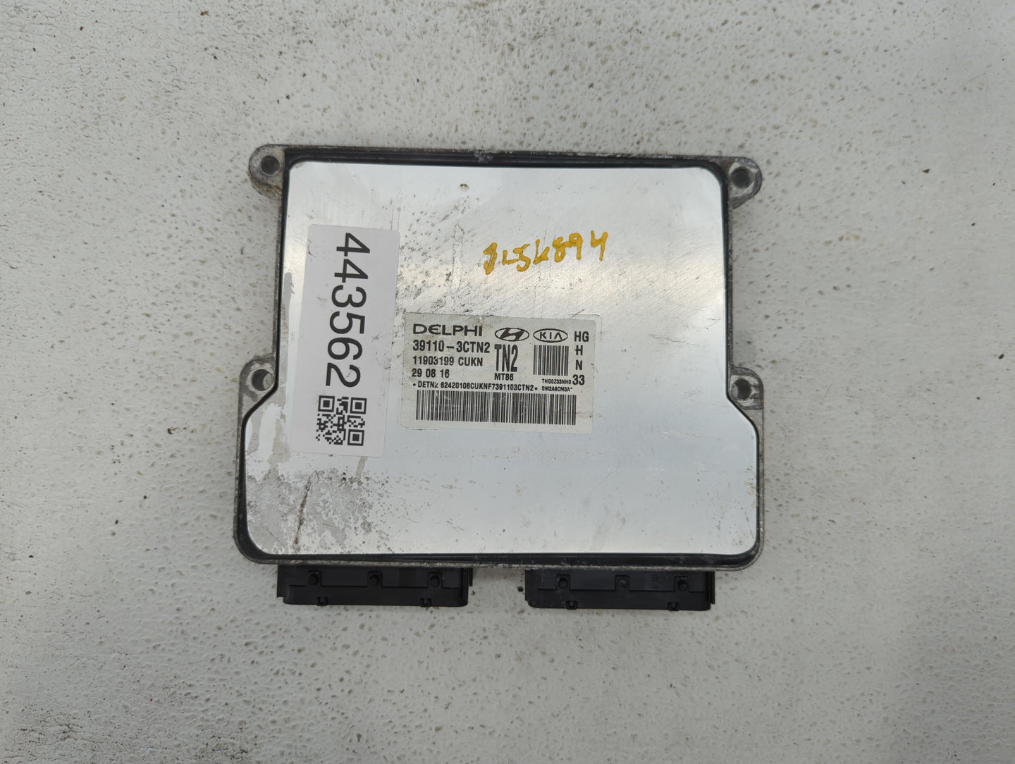 2015-2017 Hyundai Azera PCM Engine Control Computer ECU ECM PCU OEM P/N:39110-3CTN2 Fits Fits 2015 2016 2017 OEM Used Auto P