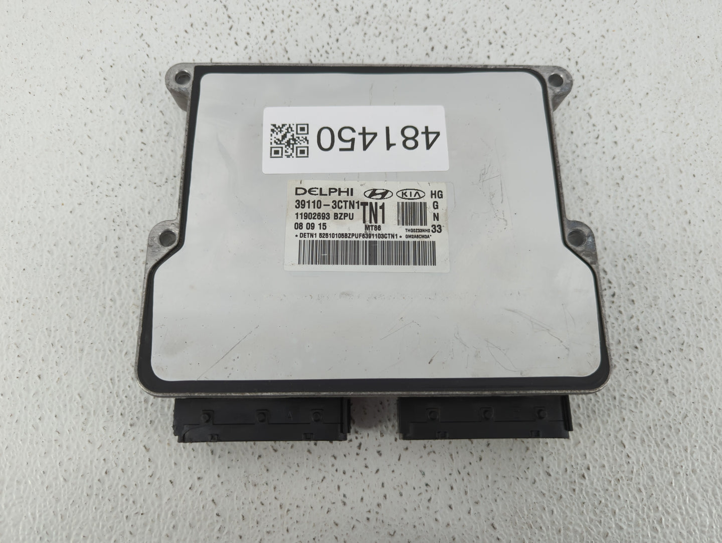 2015-2017 Hyundai Azera PCM Engine Control Computer ECU ECM PCU OEM P/N:39110-3CTN2 39110-3CTN1 Fits Fits 2015 2016 2017 OEM