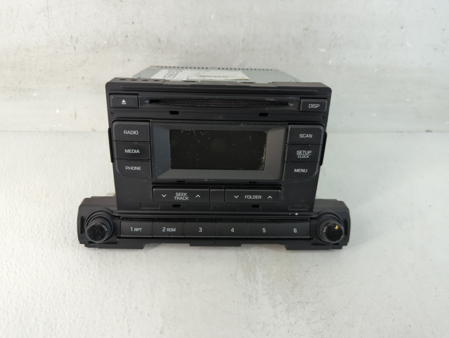 2017-2018 Hyundai Elantra Radio AM FM Cd Player Receiver Replacement P/N:96170F2270UAT Fits Fits 2017 2018 OEM Used Auto Par