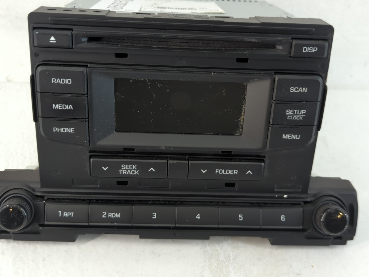 2017-2018 Hyundai Elantra Radio AM FM Cd Player Receiver Replacement P/N:96170F2270UAT Fits Fits 2017 2018 OEM Used Auto Par