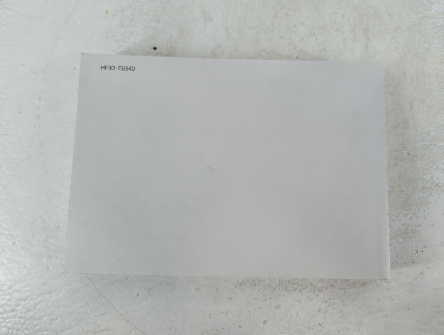 2017 Hyundai Elantra Owners Manual Book Guide P/N:HF30-EU64D OEM Used Auto Parts - Oemusedautoparts1.com