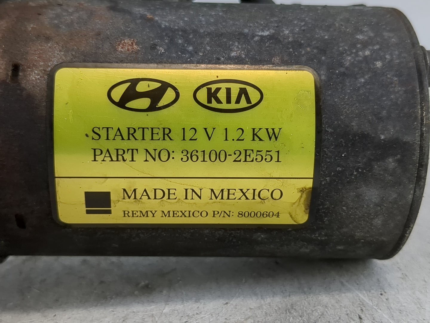 2014-2020 Hyundai Elantra Car Starter Motor Solenoid OEM P/N:36100-2E551 Fits Fits 2014 2015 2016 2017 2018 2019 2020 OEM Us