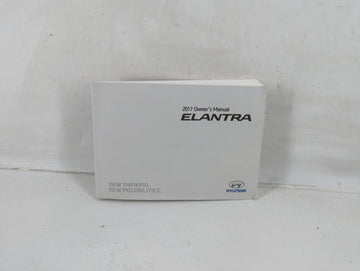2017 Hyundai Elantra Owners Manual Book Guide P/N:HF30-EU6NK OEM Used Auto Parts - Oemusedautoparts1.com