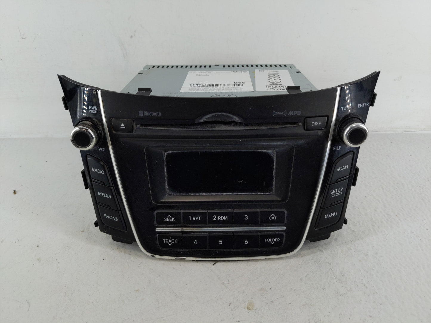 2016-2017 Hyundai Elantra Radio AM FM Cd Player Receiver Replacement P/N:96170-A5260GU 96160-F2100UAT Fits Fits 2016 2017 OE