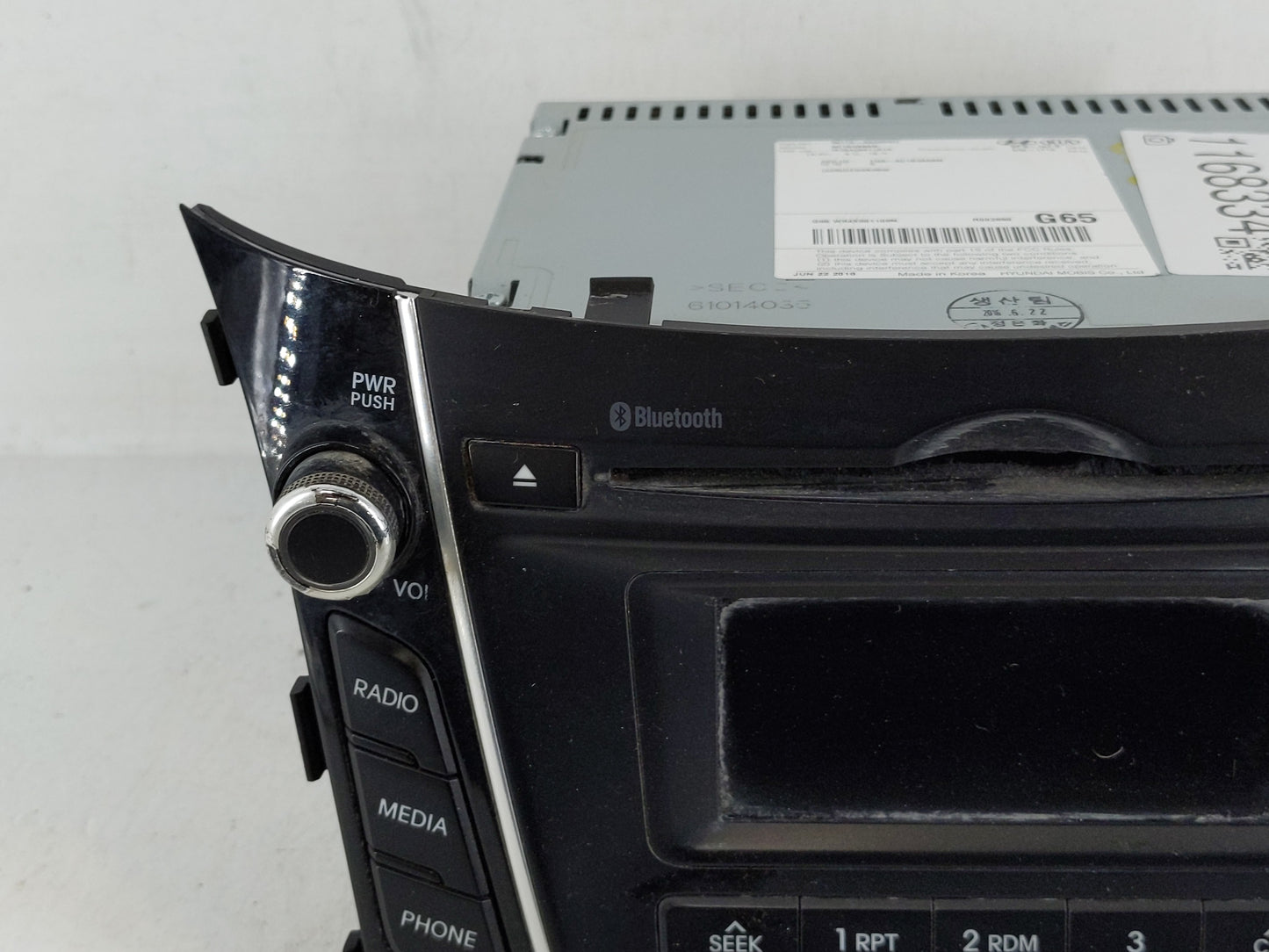 2016-2017 Hyundai Elantra Radio AM FM Cd Player Receiver Replacement P/N:96170-A5260GU 96160-F2100UAT Fits Fits 2016 2017 OE