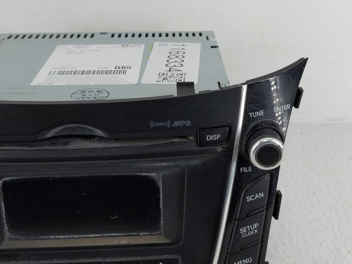 2016-2017 Hyundai Elantra Radio AM FM Cd Player Receiver Replacement P/N:96170-A5260GU 96160-F2100UAT Fits Fits 2016 2017 OE