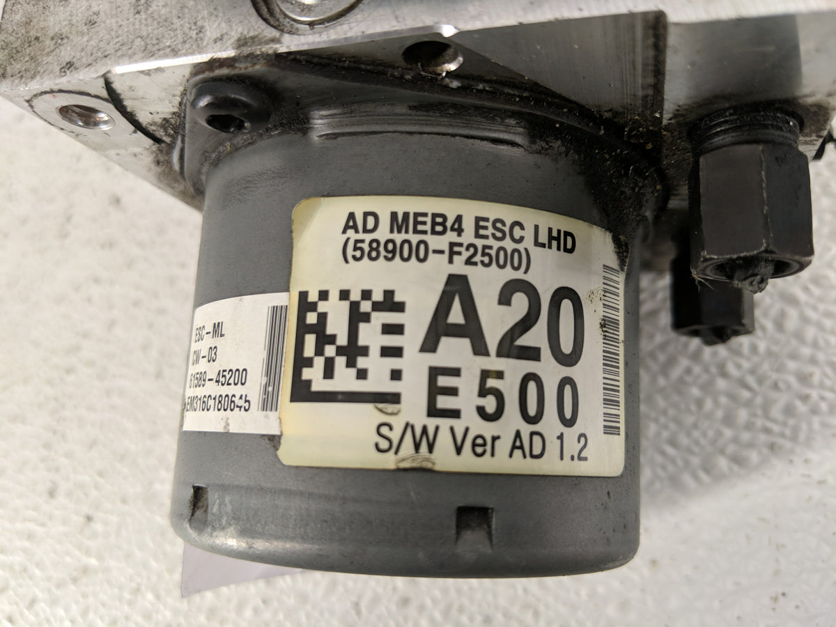 2017-2019 Hyundai Elantra Anti-Lock Brake ABS Pump Module Actuator OEM P/N:58900-F2500 Fits Fits 2017 2018 2019 OEM Used Aut