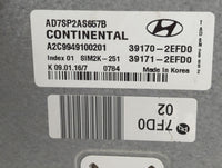 2017-2018 Hyundai Elantra PCM Engine Control Computer ECU ECM PCU OEM P/N:39171-2EFD0 39170-2EFD0 Fits Fits 2017 2018 OEM Us