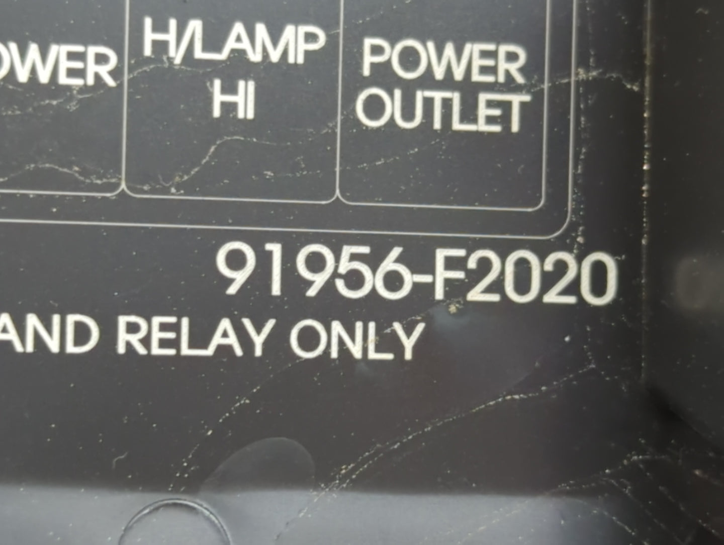 2017 Hyundai Elantra Fusebox Fuse Box Panel Relay Module P/N:91956-F2020 Fits OEM Used Auto Parts - Oemusedautoparts1.com