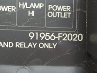 2017 Hyundai Elantra Fusebox Fuse Box Panel Relay Module P/N:91956-F2020 Fits OEM Used Auto Parts - Oemusedautoparts1.com