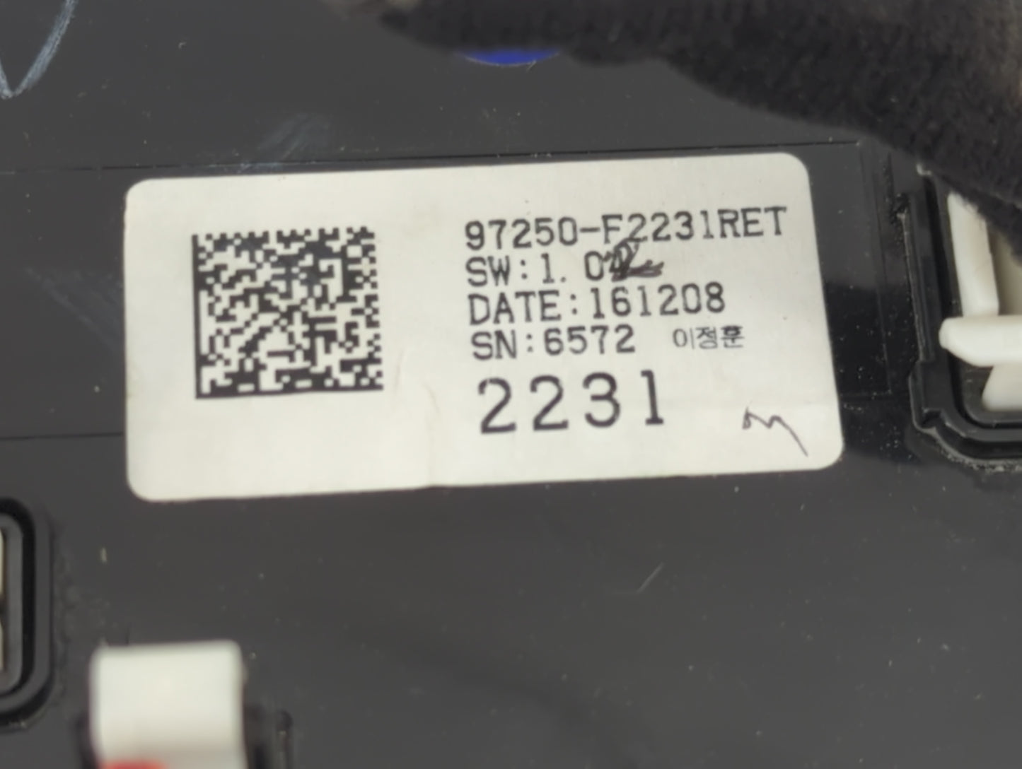 2013-2017 Hyundai Elantra Climate Control Module Temperature AC/Heater Replacement P/N:97250-F2231RET Fits OEM Used Auto Par