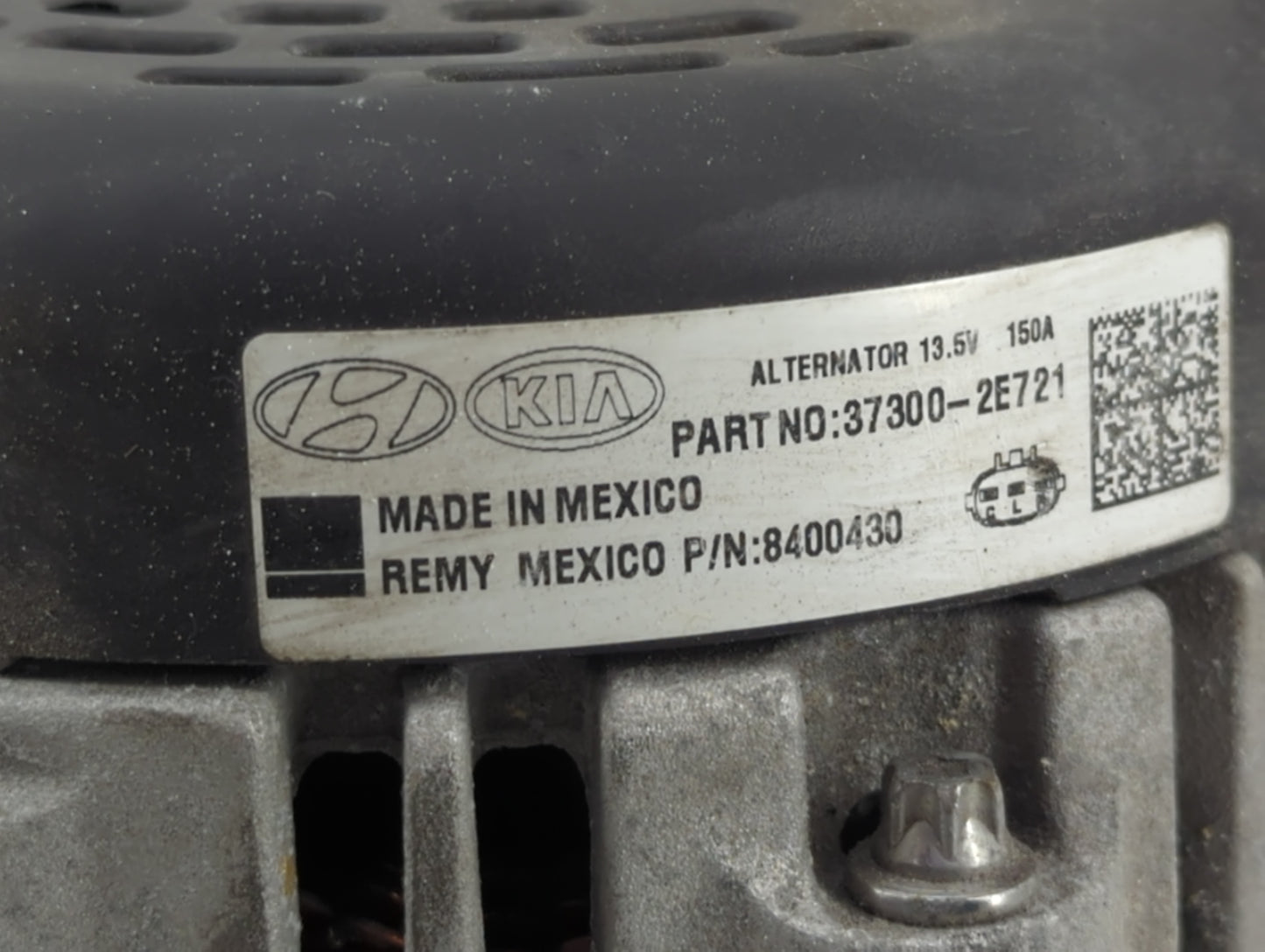 2017-2020 Hyundai Elantra Alternator Replacement Generator Charging Assembly Engine OEM P/N:37300-2E721 Fits OEM Used Auto P