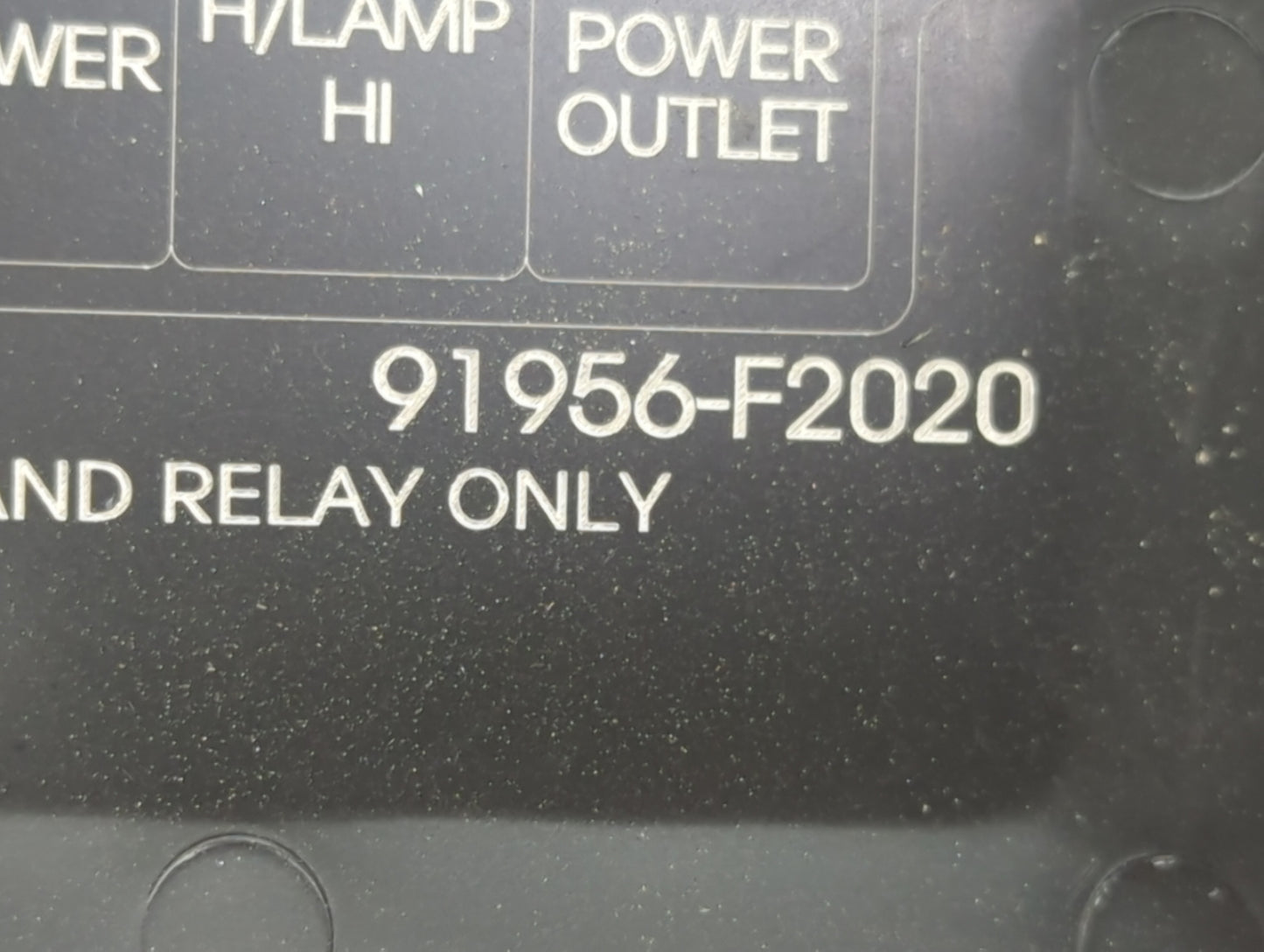 2017 Hyundai Elantra Fusebox Fuse Box Panel Relay Module P/N:91956-F2020 Fits OEM Used Auto Parts - Oemusedautoparts1.com