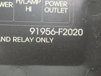 2017 Hyundai Elantra Fusebox Fuse Box Panel Relay Module P/N:91956-F2020 Fits OEM Used Auto Parts - Oemusedautoparts1.com