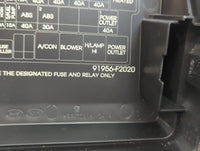2017 Hyundai Elantra Fusebox Fuse Box Panel Relay Module P/N:91956-F2020 Fits OEM Used Auto Parts - Oemusedautoparts1.com