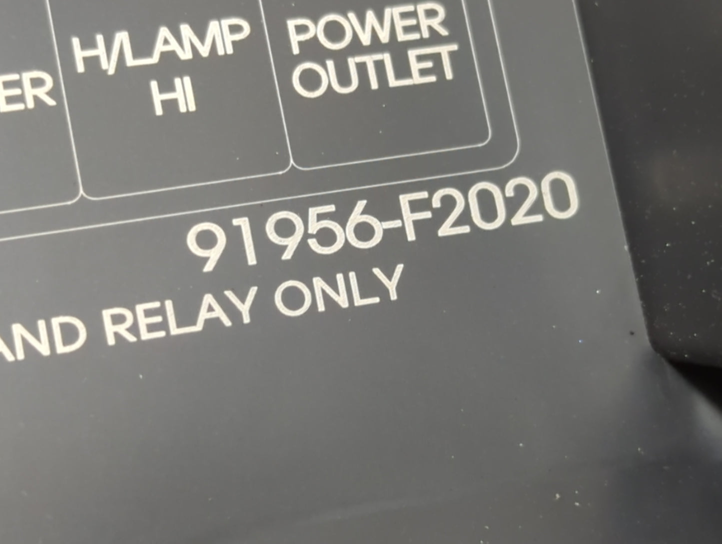 2017 Hyundai Elantra Fusebox Fuse Box Panel Relay Module P/N:91956-F2020 Fits OEM Used Auto Parts - Oemusedautoparts1.com