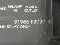 2017 Hyundai Elantra Fusebox Fuse Box Panel Relay Module P/N:91956-F2020 Fits OEM Used Auto Parts - Oemusedautoparts1.com