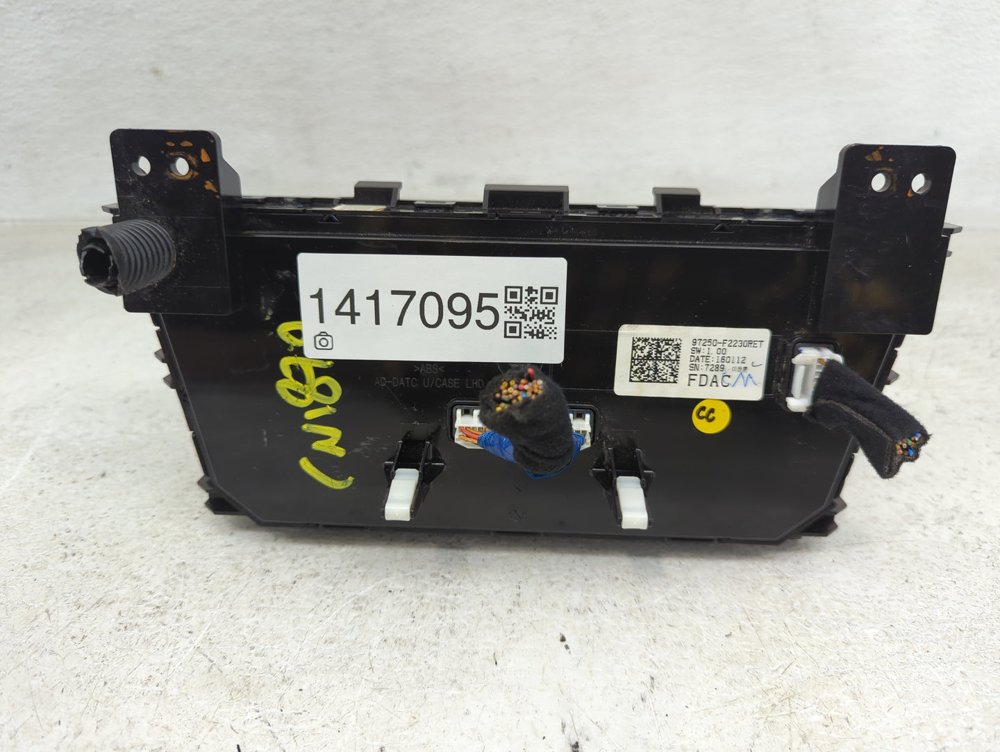 2017-2018 Hyundai Elantra Climate Control Module Temperature AC/Heater Replacement P/N:97250-F2230RET Fits Fits 2017 2018 OE