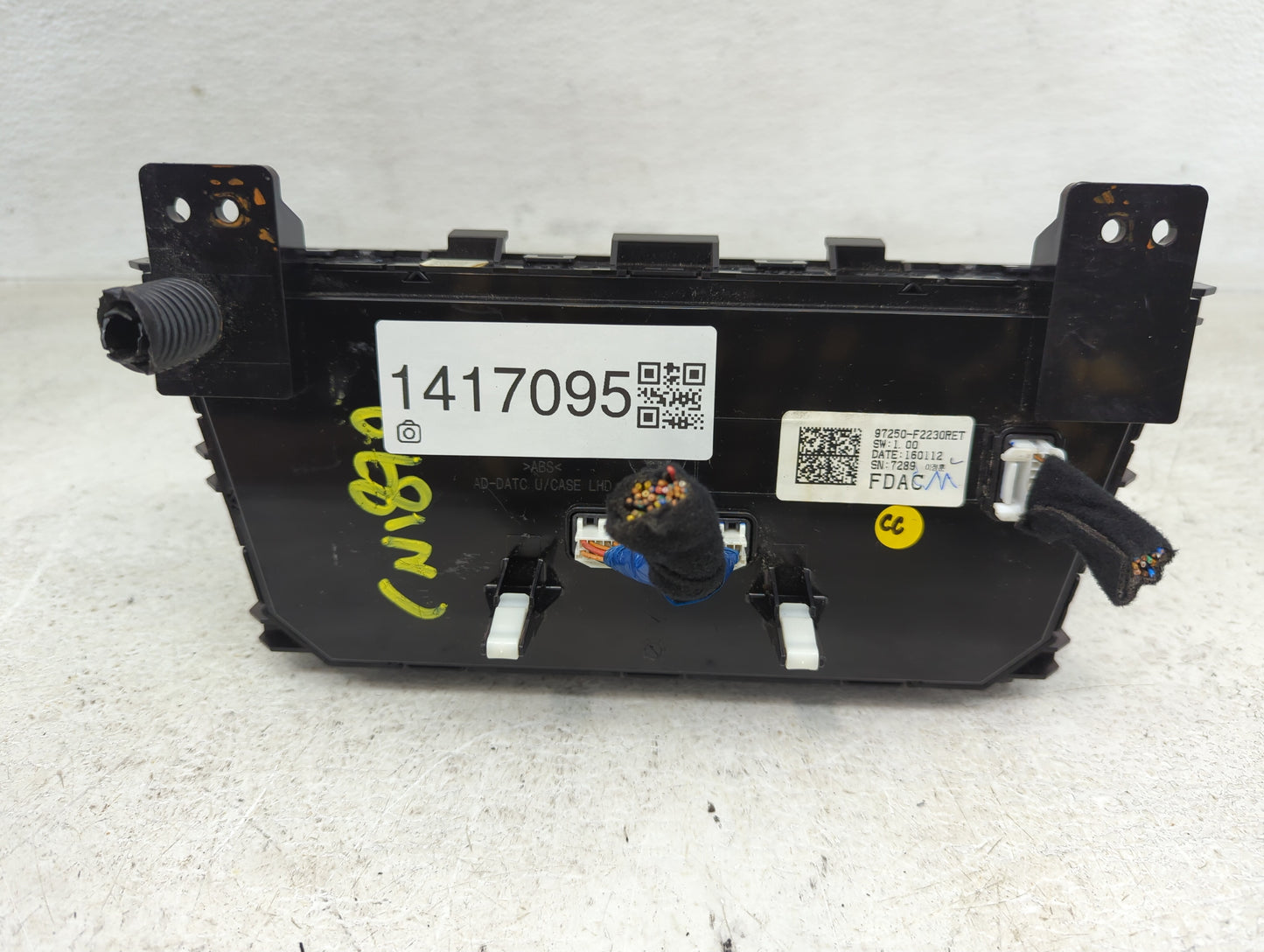 2017-2018 Hyundai Elantra Climate Control Module Temperature AC/Heater Replacement P/N:97250-F2230RET Fits Fits 2017 2018 OE