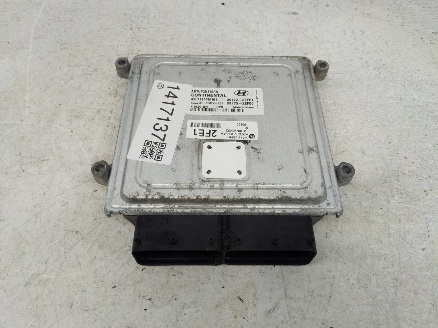 2017-2018 Hyundai Elantra PCM Engine Control Computer ECU ECM PCU OEM P/N:39173-2EFE0 39172-2EFE1 Fits Fits 2017 2018 OEM Us