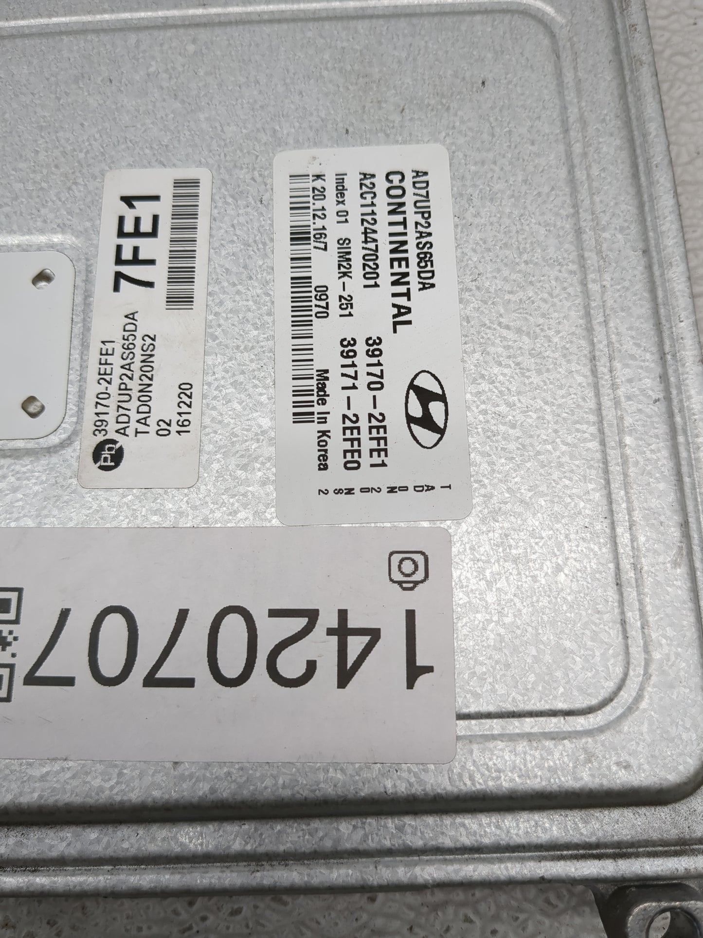 2017-2019 Hyundai Elantra PCM Engine Control Computer ECU ECM PCU OEM P/N:39171-2EFE0 39170-2EFE1 Fits Fits 2017 2018 2019 O