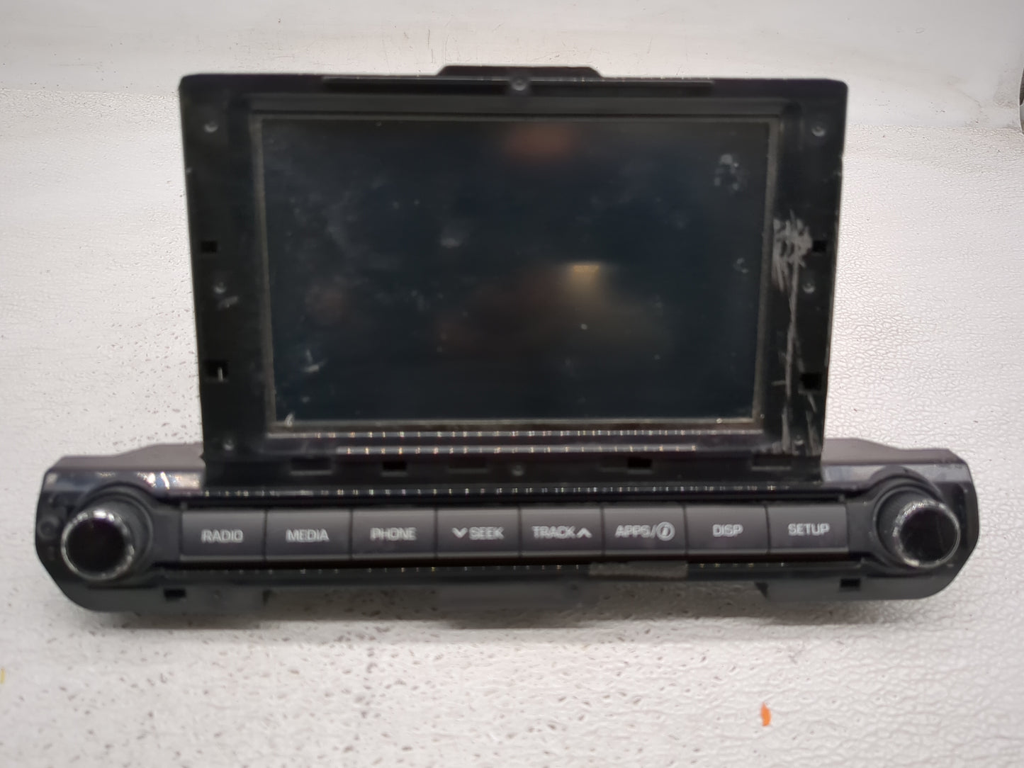 2017-2018 Hyundai Elantra Radio AM FM Cd Player Receiver Replacement P/N:96160-F2100UAT Fits Fits 2017 2018 OEM Used Auto Pa